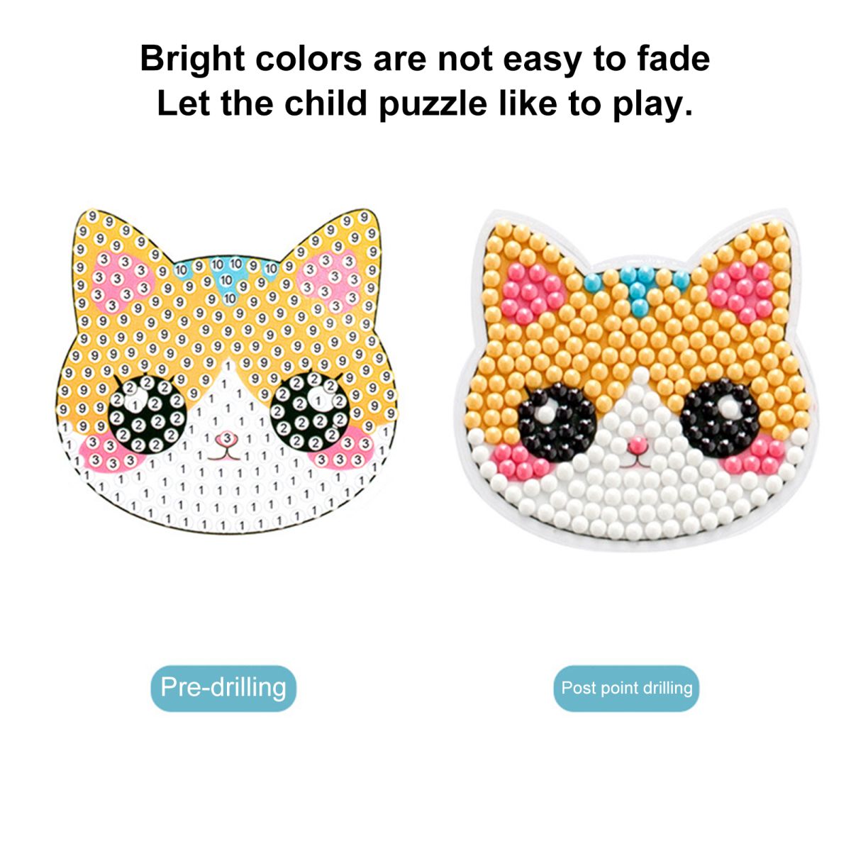 Diamond painting sticker kit ( for kids )random designs View Gallery - Pakistan