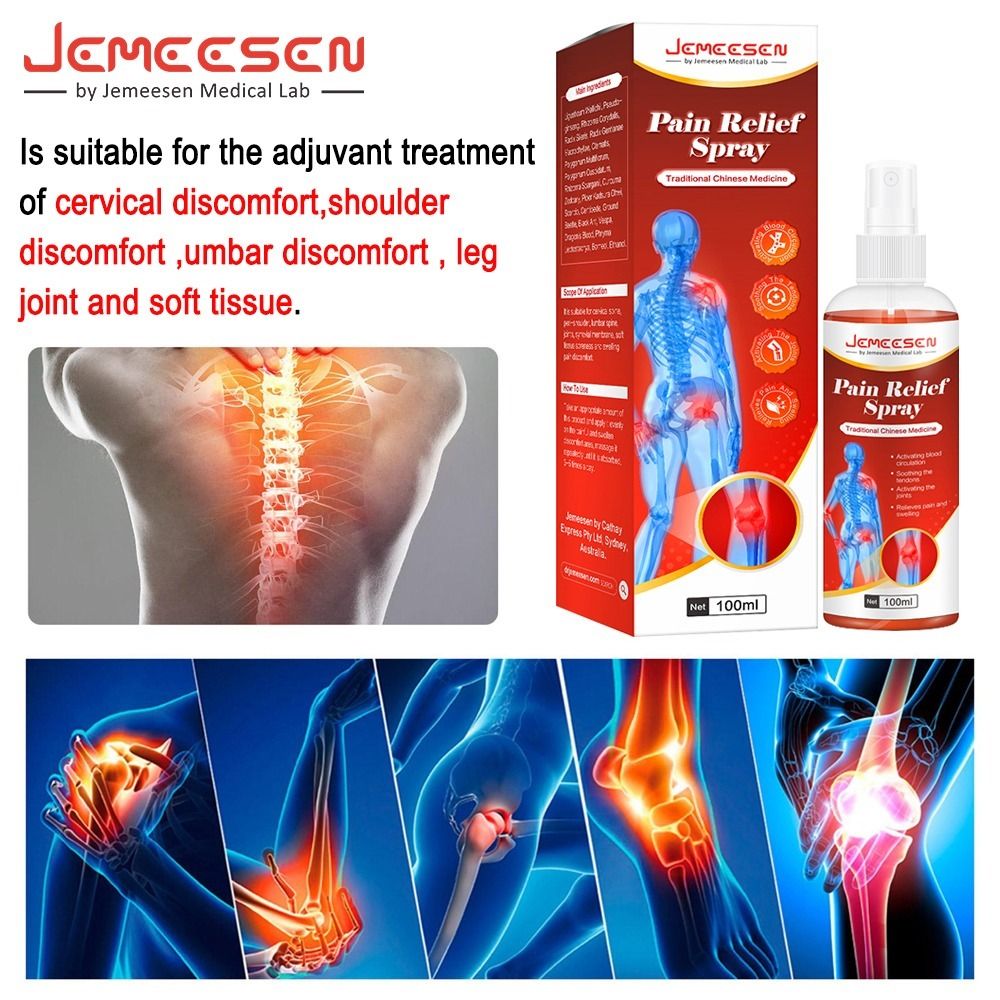 Original Jemeesen Instant Pain Relief Spray Rheumatoid Arthritis Knee Pain Relief Muscle Pain Joint Sprain Orthopedics Medical Soot Spray View Gallery - Pakistan