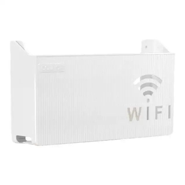 Router Storage Box Wall-mounted Plastic Cable Power Bracket Box Home Decoration Wireless Router Wifi Decoration, Set-top Box Rack( random color ) View Gallery - Pakistan