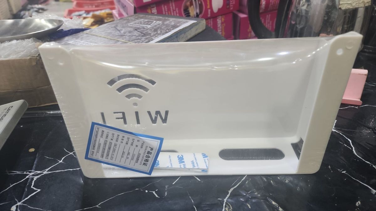 Router Storage Box Wall-mounted Plastic Cable Power Bracket Box Home Decoration Wireless Router Wifi Decoration, Set-top Box Rack( random color ) View Gallery - Pakistan