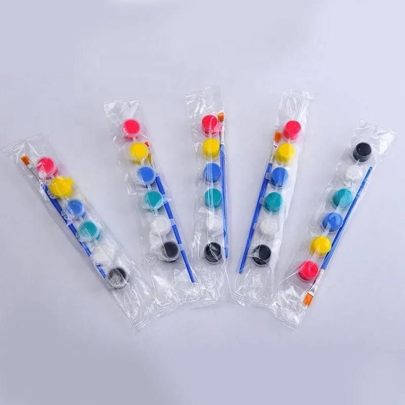 High Quality Non-toxic Kids Drawing Use 6 Pack Acrylic Paints Set 6 Colors 3ml View Gallery - Pakistan