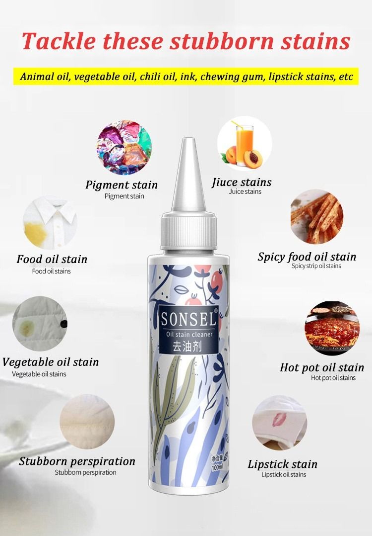 Stain Removal 100ml Sonsel  Stain Remover Clothes Strong View Gallery - Pakistan