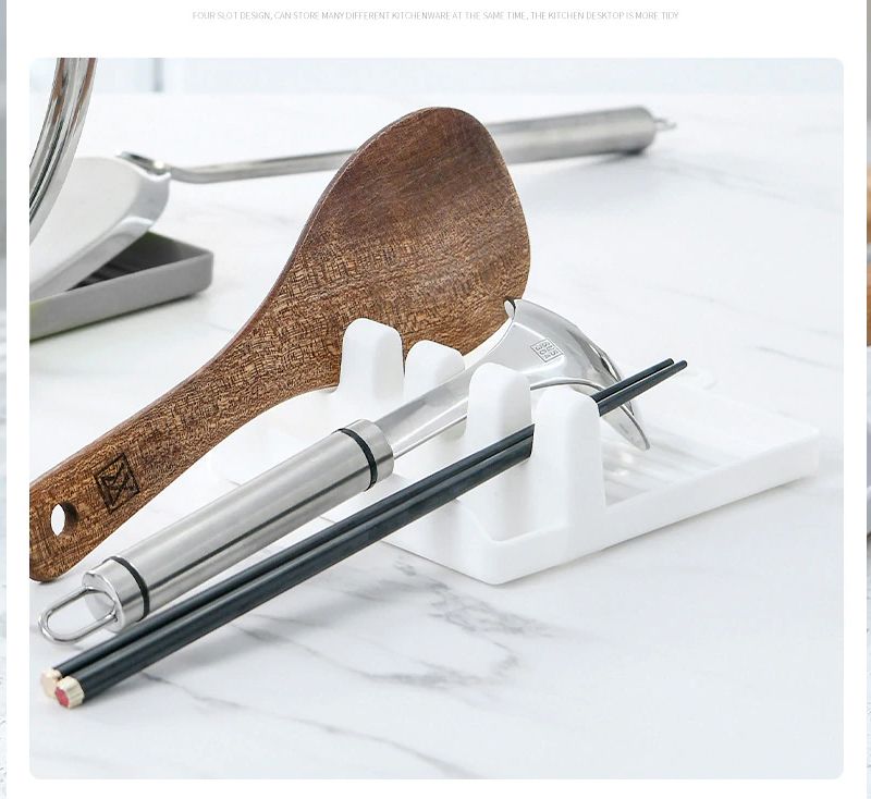 Spoon Rest (Plastic)   - Kitchen Utensil Rest (Random Color) View Gallery - Pakistan