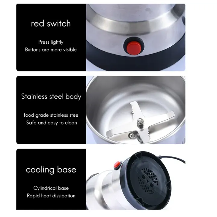 Electric Coffee Grinder for Home Nuts Beans Spices Blender Grains Grinder Machine Kitchen Multifunctional Coffee View Gallery - Pakistan