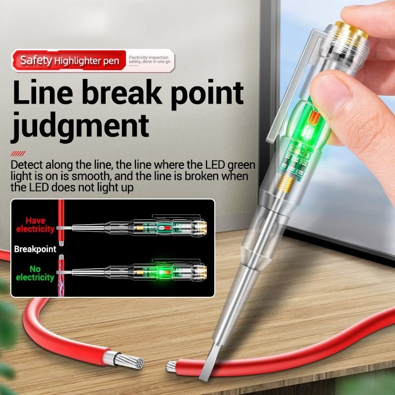 LED Test Pen Intelligent Induction Power Voltage Detector Pen Voltmeter 24-250V Circuit Tester Tool View Gallery - Pakistan