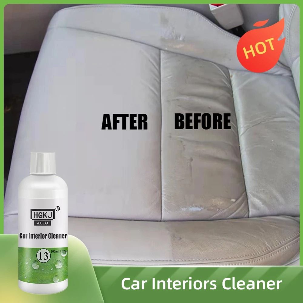 HGKJ 13 Car Leather Seat Interiors CleanerPlastic Foam Cleaner 60ml View Gallery - Pakistan