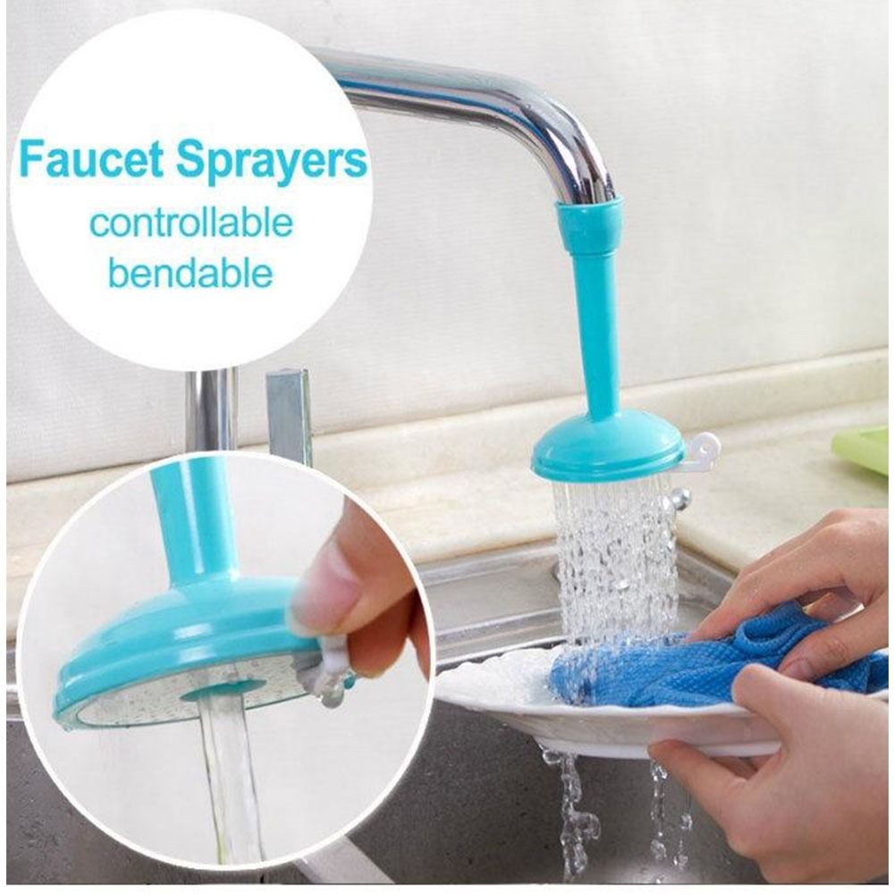Silicone Kitchen Shower Splash Faucet Water-saving Filter Shower Water Rotating Spray Regulator(Random color) View Gallery - Pakistan
