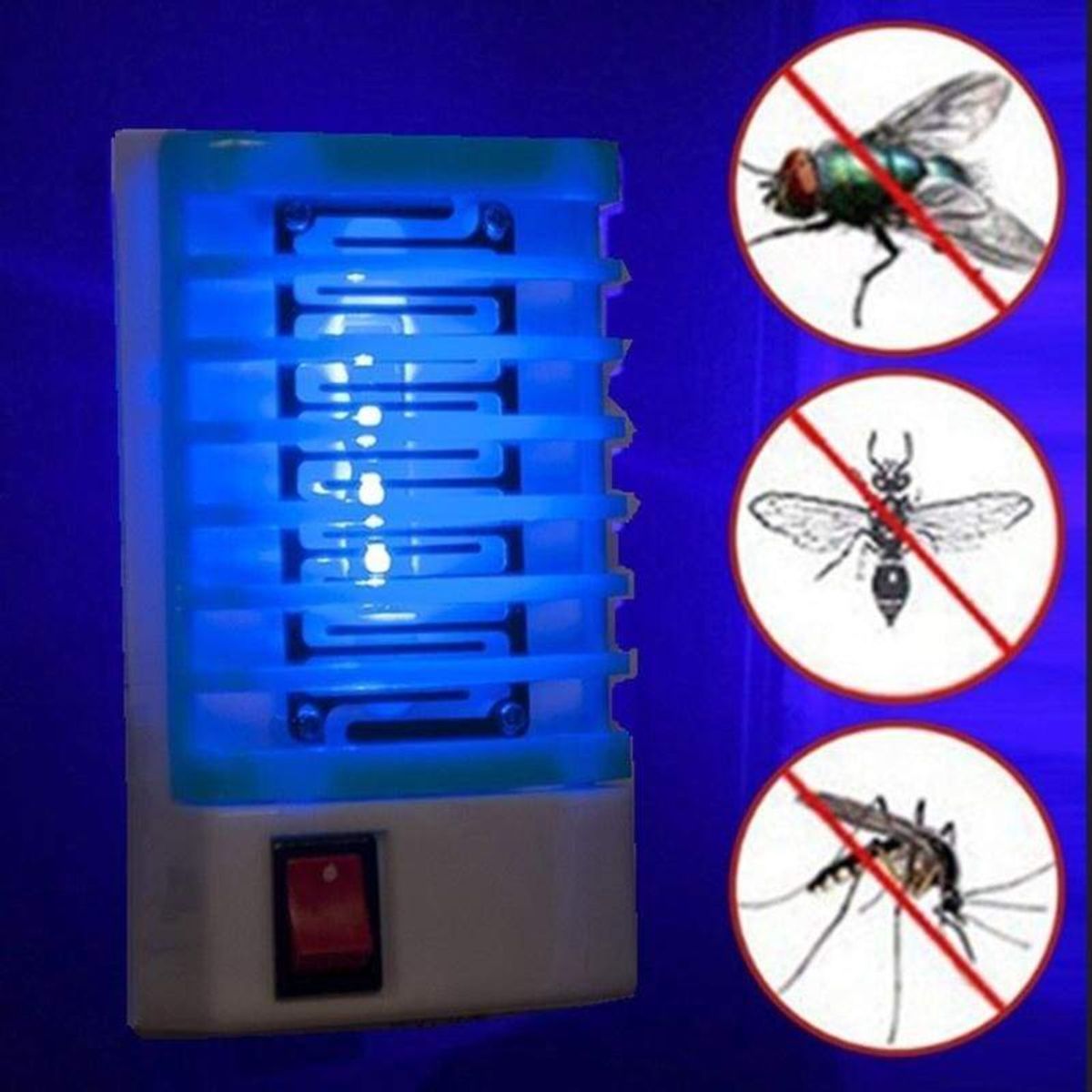 1 Piece Socket Electric 220V Mini Mosquito Lamp LED Insect Mosquito Repeller killing Fly Bug Insect Night Housefly (Random Color) View Gallery - Pakistan