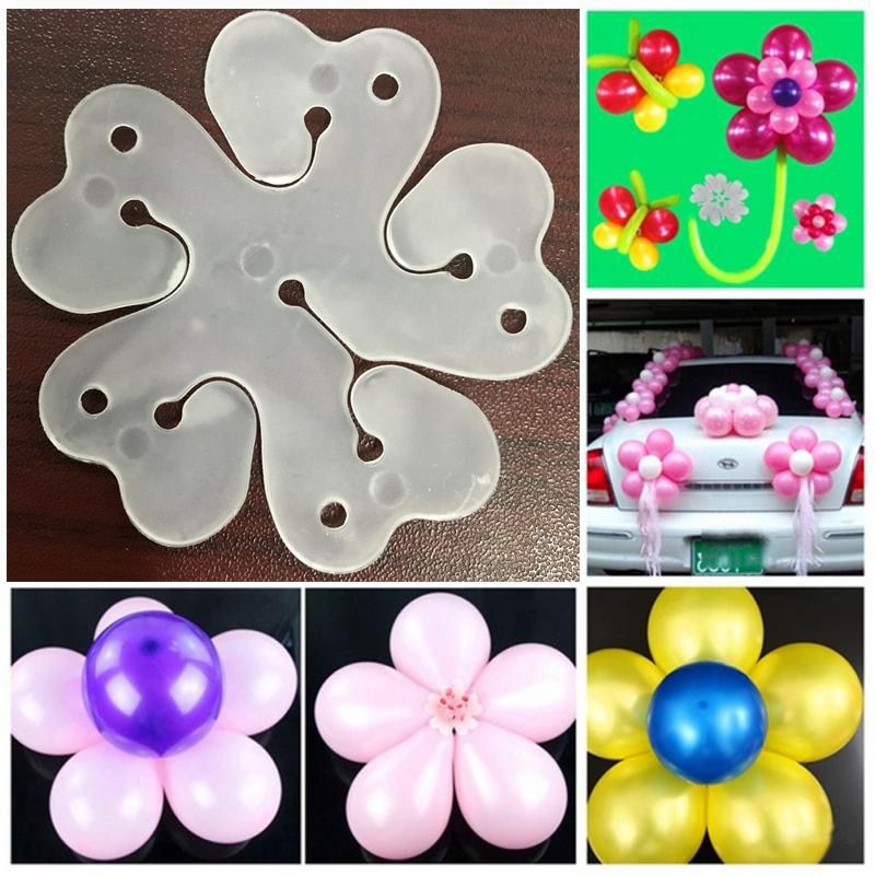 Pack Of 10pcs Balloons Clip - Flower Stand Clip Holder for Balloons - Balloons Tie Holder Birthday Wedding Party Decoration View Gallery - Pakistan