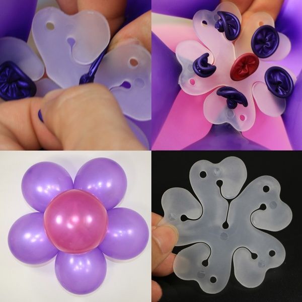 Pack Of 10pcs Balloons Clip - Flower Stand Clip Holder for Balloons - Balloons Tie Holder Birthday Wedding Party Decoration View Gallery - Pakistan