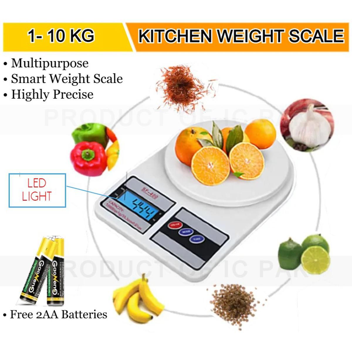 Imported Battery Operated Digital Weight Machine 10kg Digital Kitchen Scale Mini Weight Machine Weight Scale Vegetable Dry Fruit Scales Portable Liquid Kitchen View Gallery - Pakistan