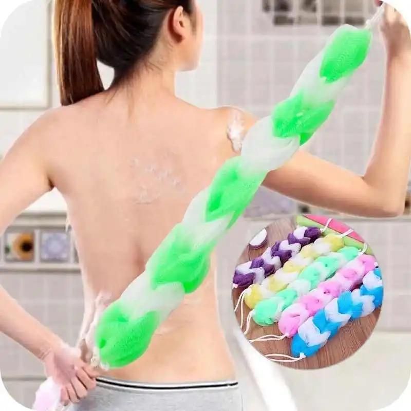 Rub Back Belt Bathroom Tools New Cleaning The Back Twist Bath Sponge Bath Towel Rub Brush Pull Back Strip (2 pcs set) View Gallery - Pakistan