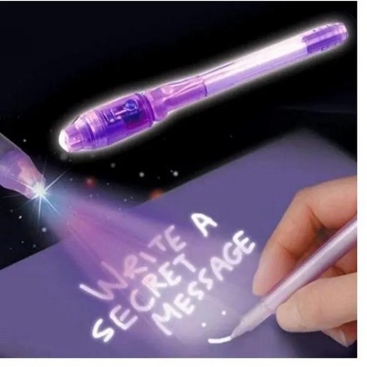 Secret Message Pen Invisible Colorless Ink or Spy Magic Pen with Uv Light  (Set of 6) View Gallery - Pakistan