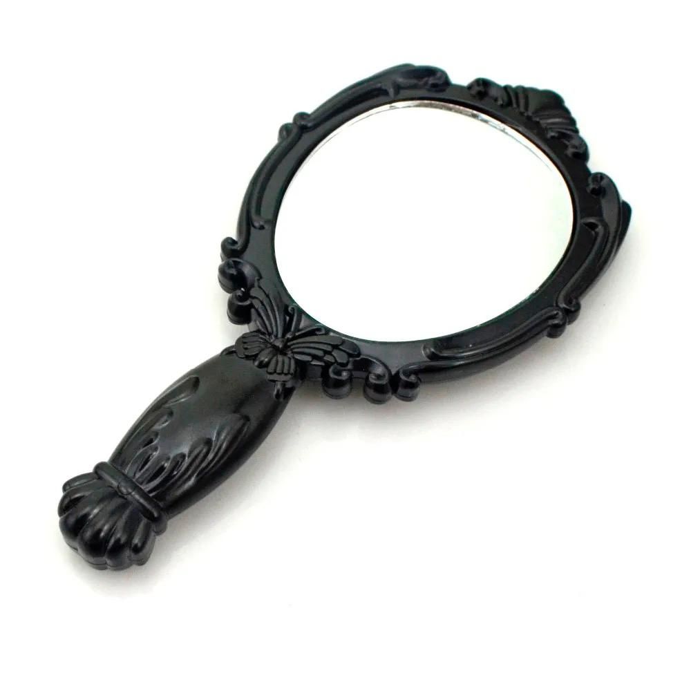 classic handheld makeup mirrors cosmetics sculpture painting decor mirror home decor .. wooden style pocket and purse mirror (Random color) View Gallery - Pakistan