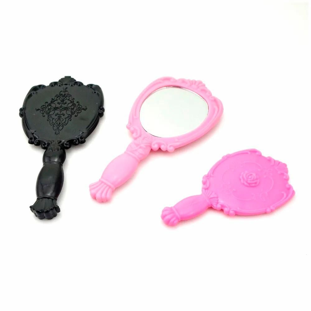 classic handheld makeup mirrors cosmetics sculpture painting decor mirror home decor .. wooden style pocket and purse mirror (Random color) View Gallery - Pakistan