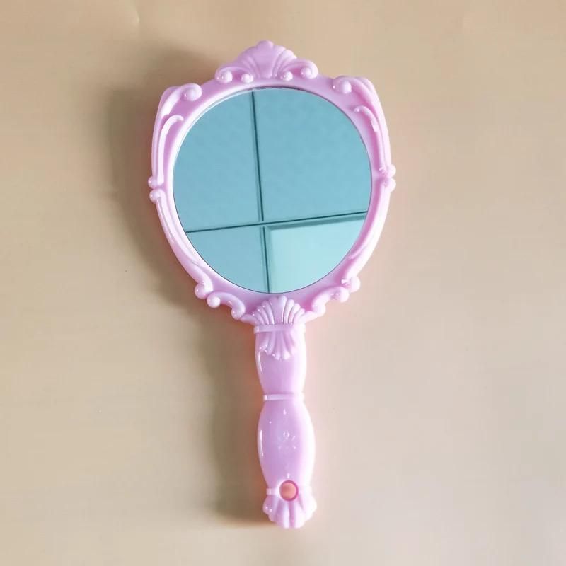 classic handheld makeup mirrors cosmetics sculpture painting decor mirror home decor .. wooden style pocket and purse mirror (Random color) View Gallery - Pakistan