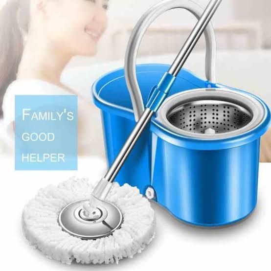 360 Rotating Cleaning Mop Interchangeable Mop Floor Compact Twisted Mop Accessories Household Mop Tool (Big Size)random color View Gallery - Pakistan