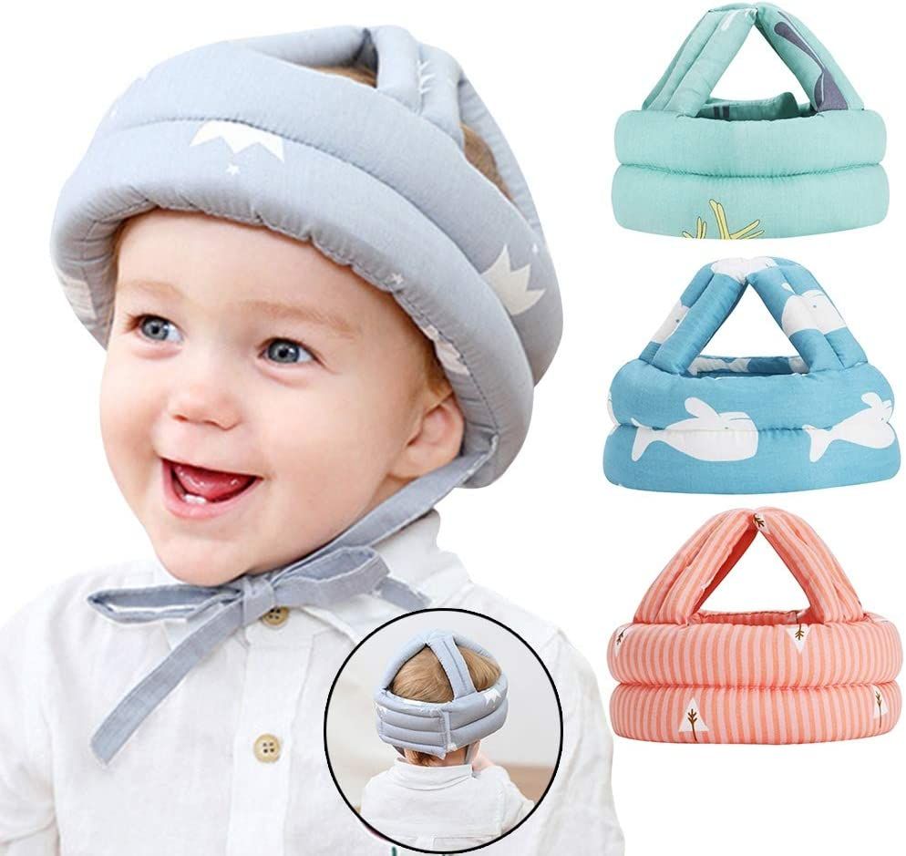 Baby Head Protector Crawling - Baby Safety Helmet &amp;amp; amp Walking Helmet (Random Color/Design)