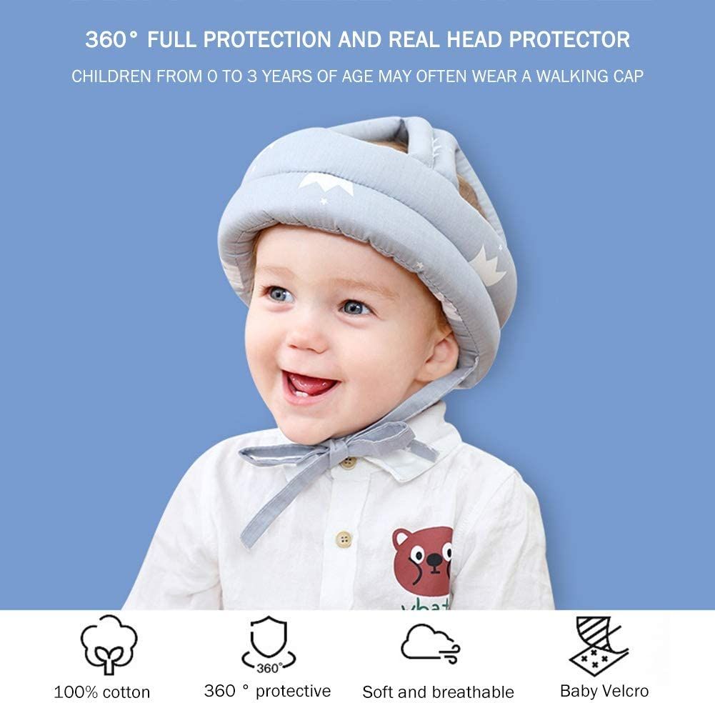 Baby Head Protector Crawling - Baby Safety Helmet &amp; amp Walking Helmet (Random Color/Design) View Gallery - Pakistan