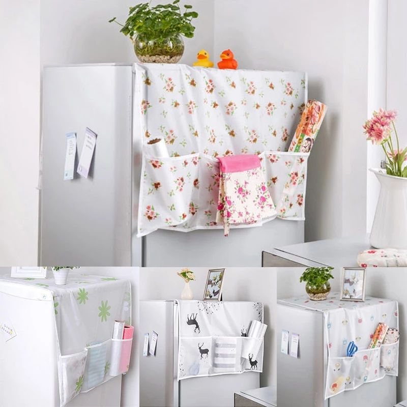 Anti-dust Waterproof Oil-proof Refrigerator Fridge Cover (Random Design)Made in china View Gallery - Pakistan