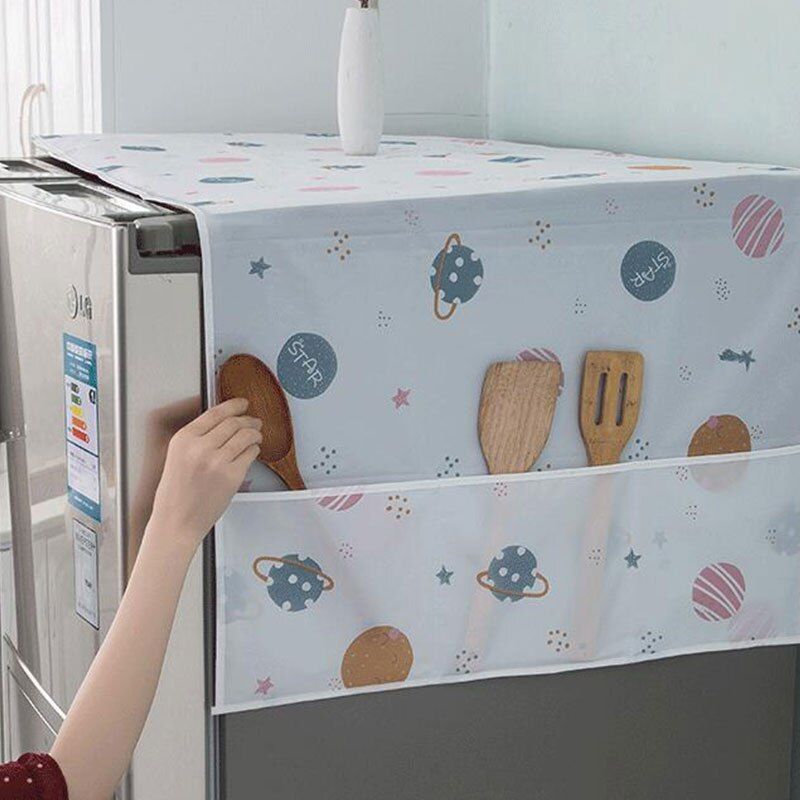 Anti-dust Waterproof Oil-proof Refrigerator Fridge Cover (Random Design)Made in china View Gallery - Pakistan