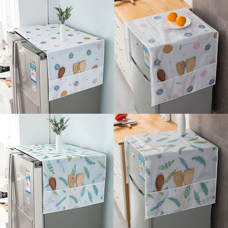 Anti-dust Waterproof Oil-proof Refrigerator Fridge Cover (Random Design)Made in china View Gallery - Pakistan