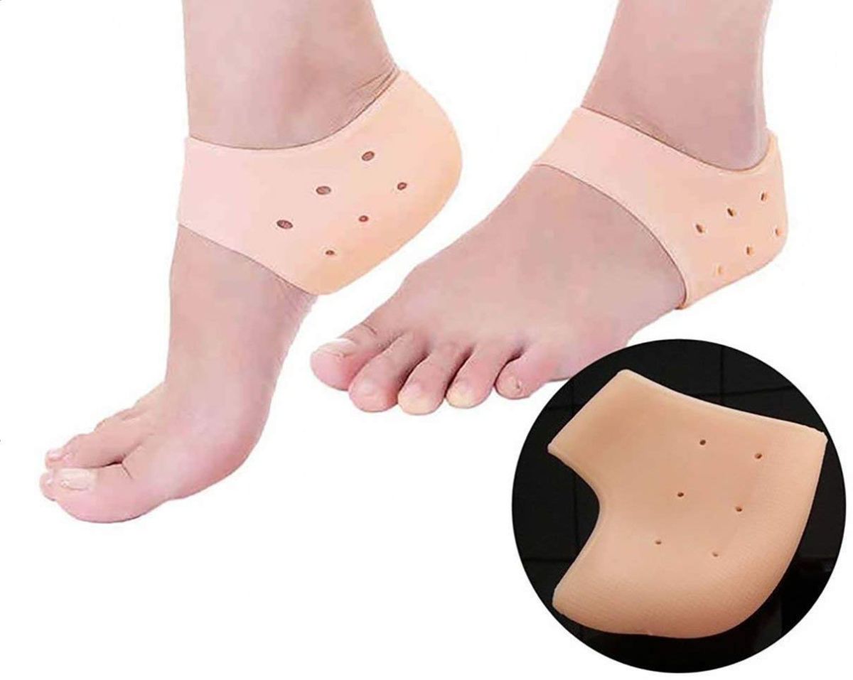 Silicone Anti-Crack Half Heel Socks Set View Gallery - Pakistan