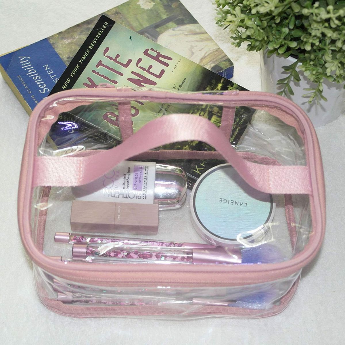 Makeup Cosmetic Clear Bag Portable Transparent Travel Storage View Gallery - Pakistan