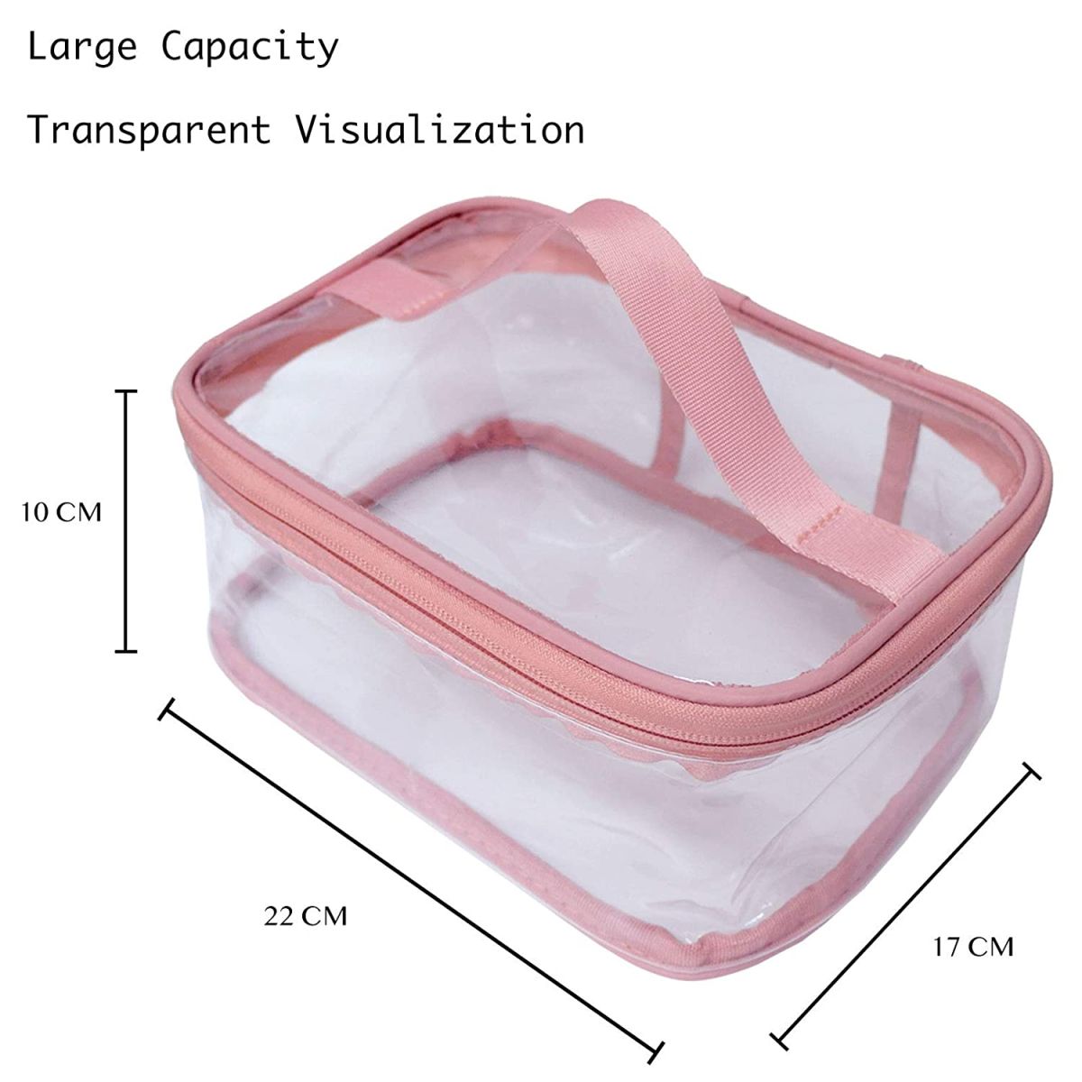 Makeup Cosmetic Clear Bag Portable Transparent Travel Storage View Gallery - Pakistan