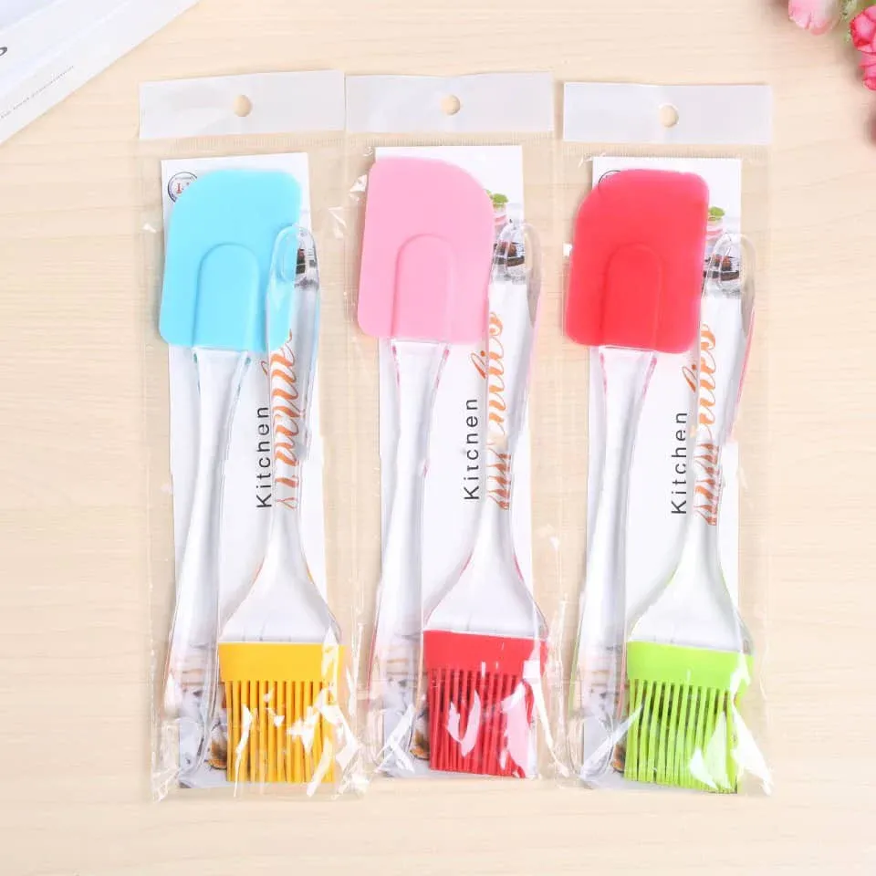 Pack Of 2 - Large Spatula &amp; BBQ Oil Brush View Gallery - Pakistan