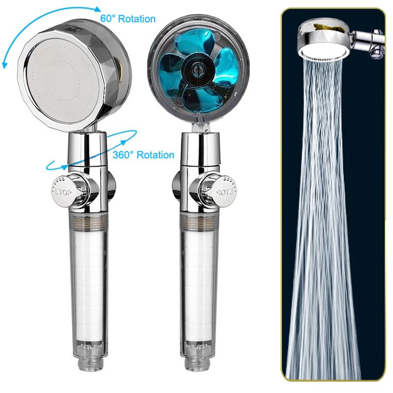 Pressurized Shower Head Turbine Shower Accessories One Piece Water Stop(random color) View Gallery - Pakistan