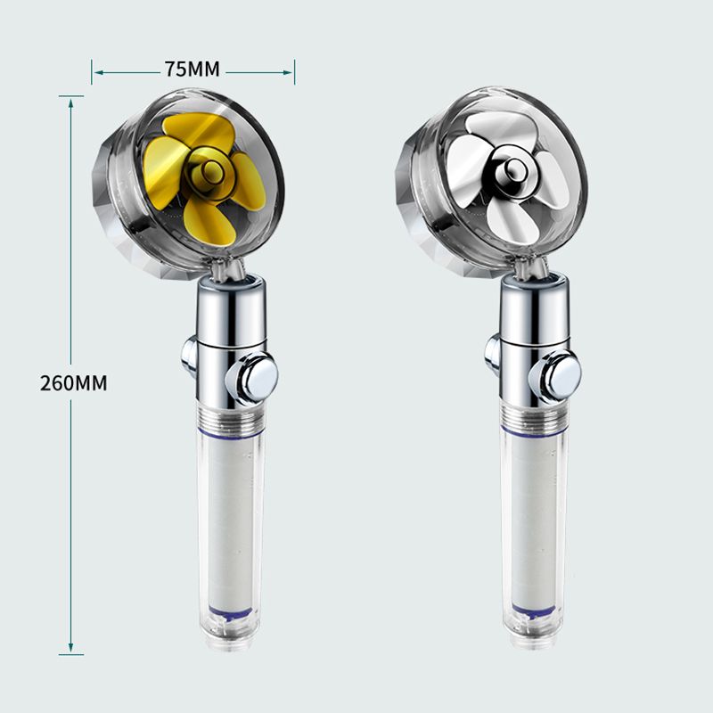 Pressurized Shower Head Turbine Shower Accessories One Piece Water Stop(random color) View Gallery - Pakistan