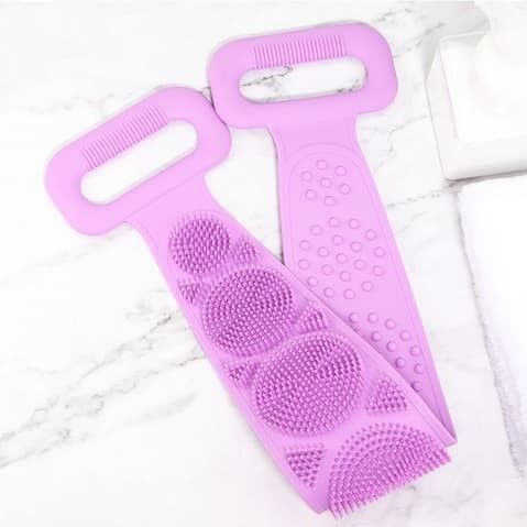 Double Side Bath Towel Scrubber (Random Color) View Gallery - Pakistan