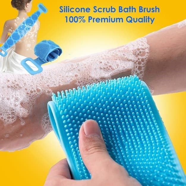 Double Side Bath Towel Scrubber (Random Color) View Gallery - Pakistan