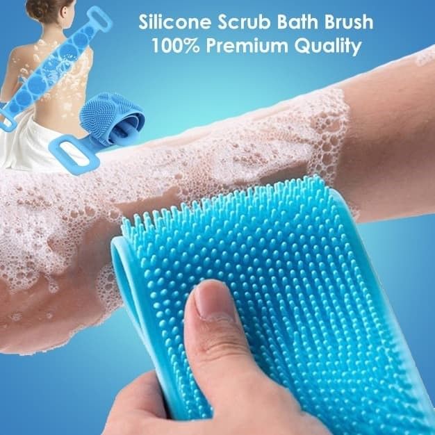 Double Side Bath Towel Scrubber (Random Color) View Gallery - Pakistan