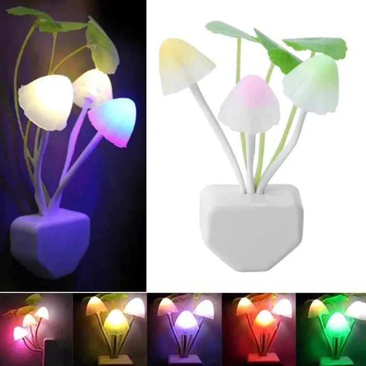 Mushroom LED Night Light For Home  ( random color ) View Gallery - Pakistan