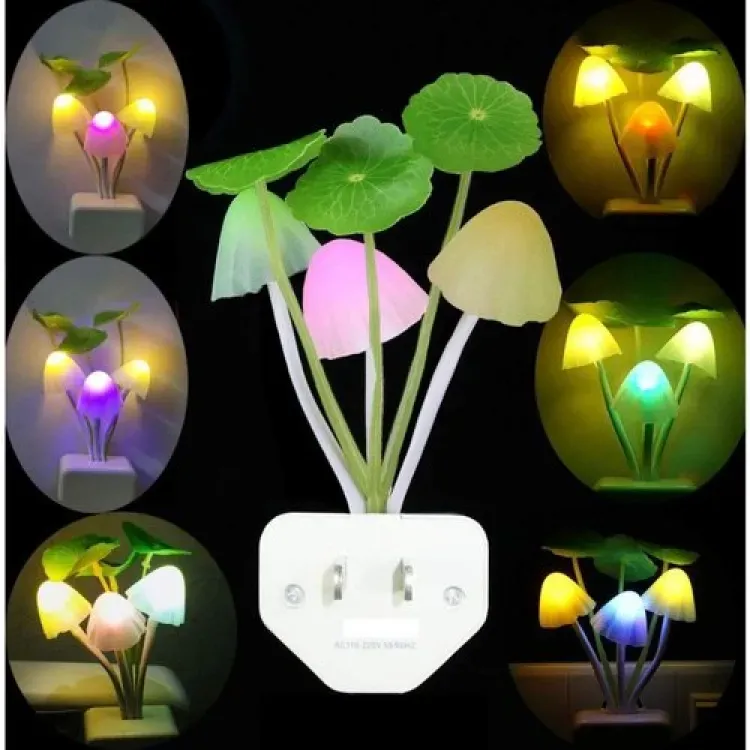 Mushroom LED Night Light For Home  ( random color ) View Gallery - Pakistan
