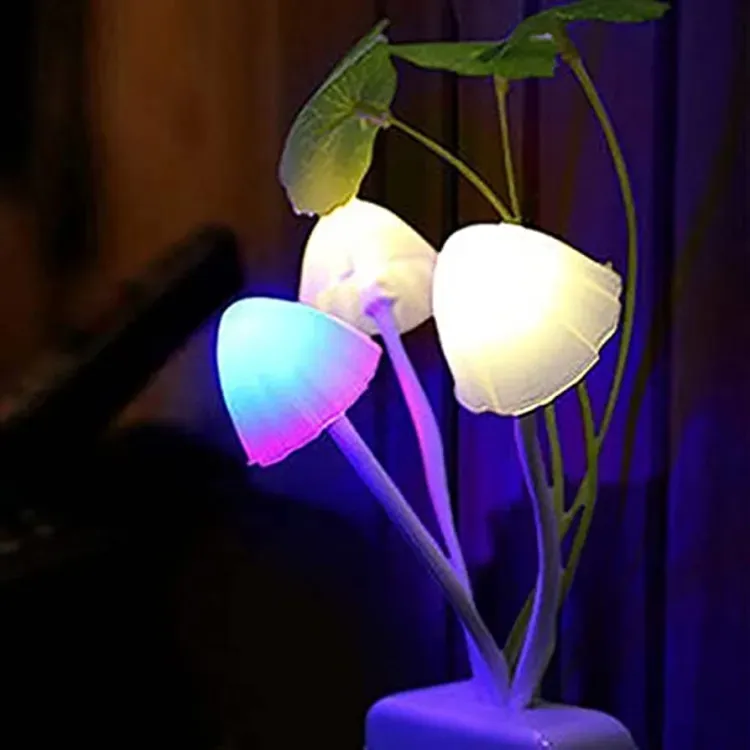 Mushroom LED Night Light For Home  ( random color ) View Gallery - Pakistan