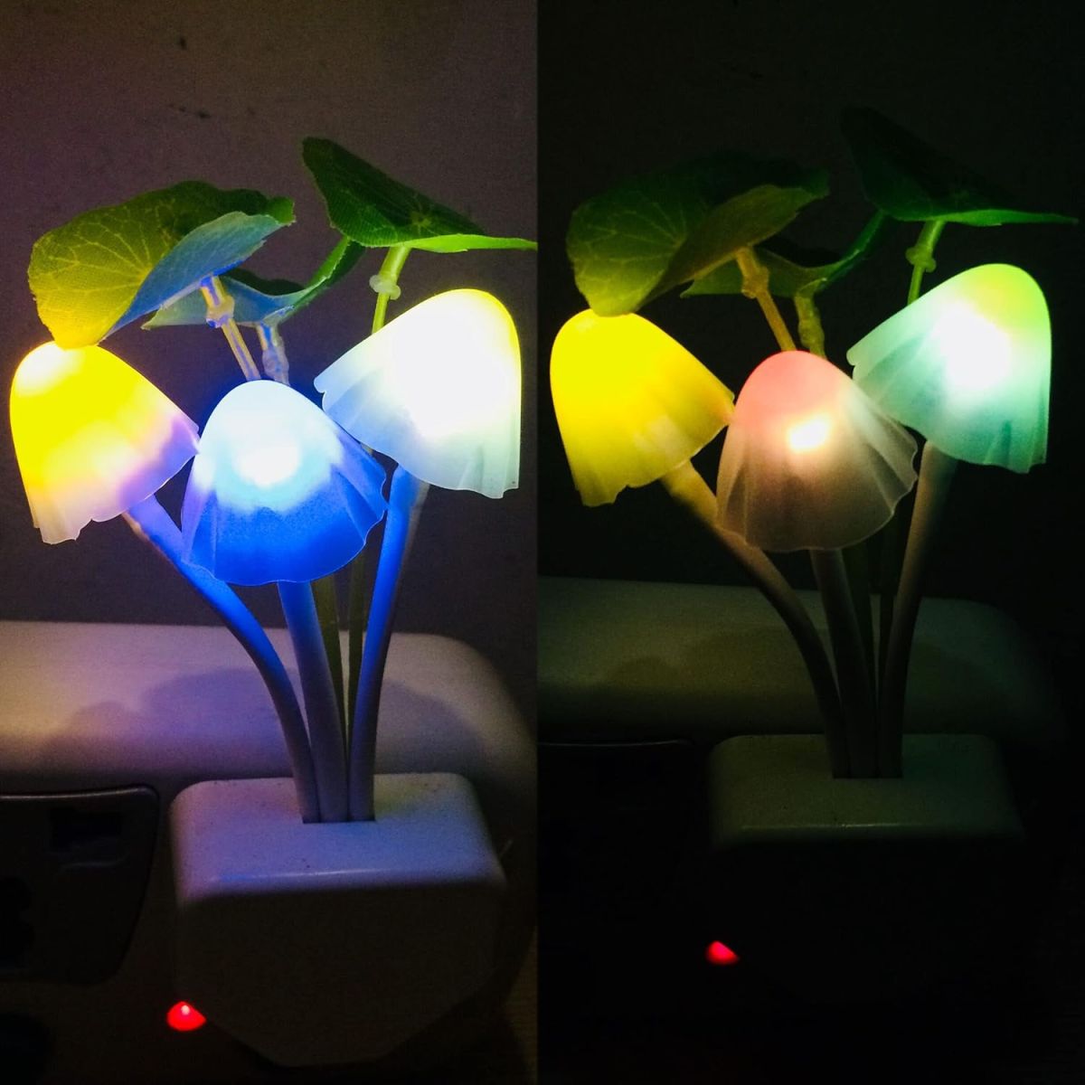 Mushroom LED Night Light For Home  ( random color ) View Gallery - Pakistan