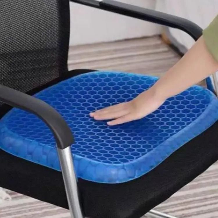 (Without Cloth) - Egg seater, Gel seat cushion, support cushion, Breathable Honeycomb Design For Chair Car Office, Best Design to Absorb Pressure on Driver's Seat, Office seat, House seats