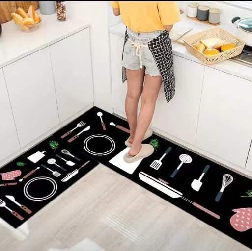 Antislip mats pack of 2pcs (Random Design)size:40*120&amp;amp;40*60cm