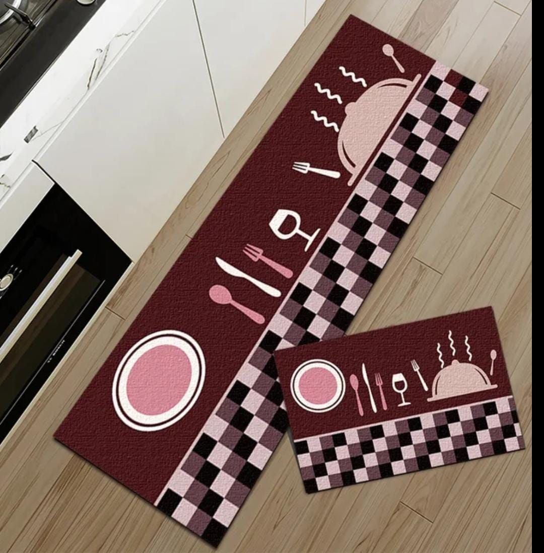Antislip mats pack of 2pcs (Random Design)size:40*120&amp;40*60cm View Gallery - Pakistan