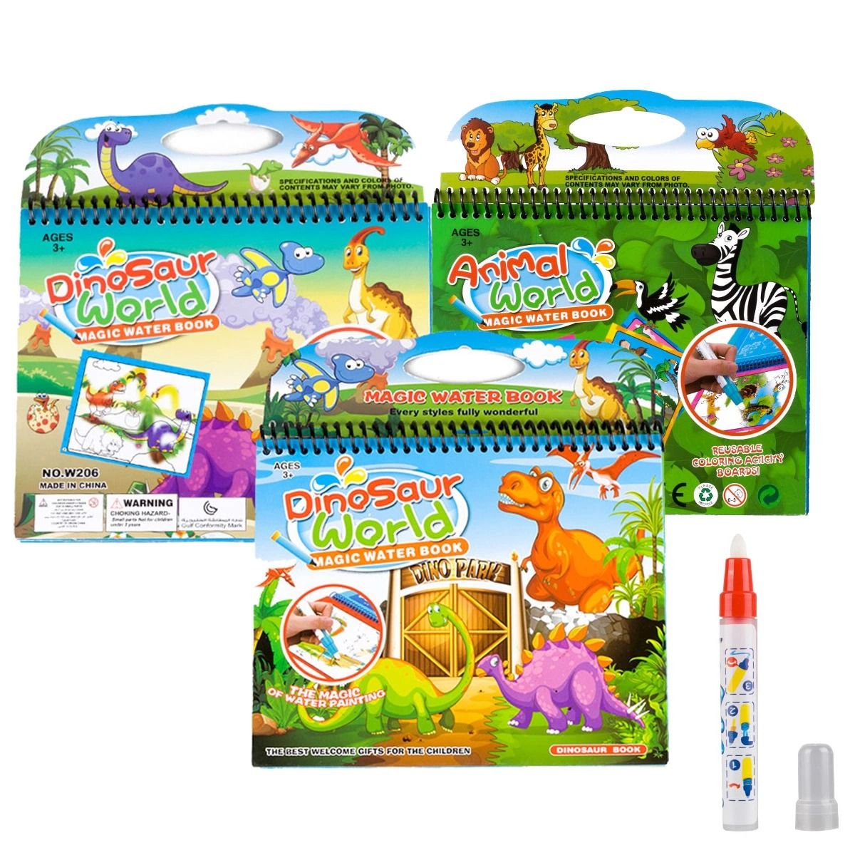 Magic Coloring Book with Water Pen(Number of pages 4)random color View Gallery - Pakistan