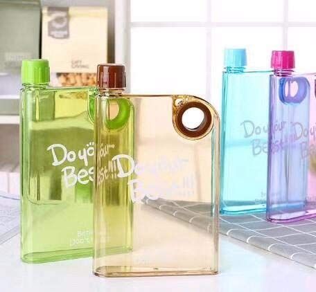 Ultra Slim Notebook Style Water Bottle - 1 Pc (Random Color) View Gallery - Pakistan