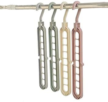 Magic Hanger Multipurpose 9 Hole Space Saving Closet Organizer – Multicolor View Gallery - Pakistan