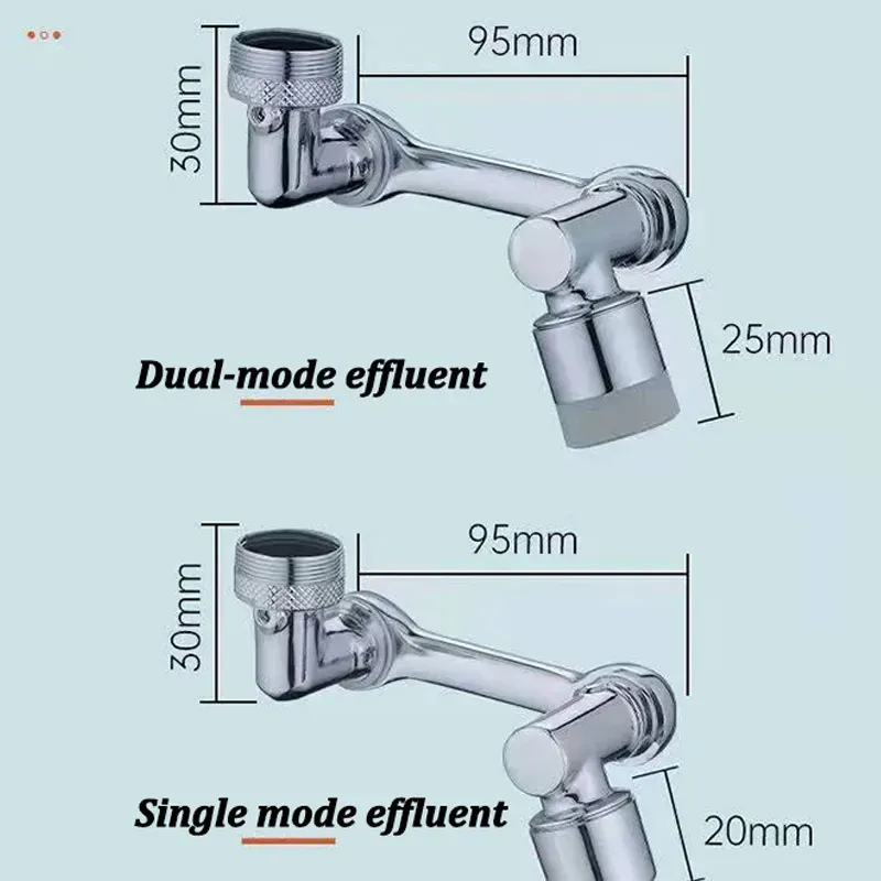1080°Rotatable Faucet Aerator Bathroom Washbasin Tap Splash Filter Kitchen Faucet Extend Faucet Water Saving Bubbler Nozzle View Gallery - Pakistan
