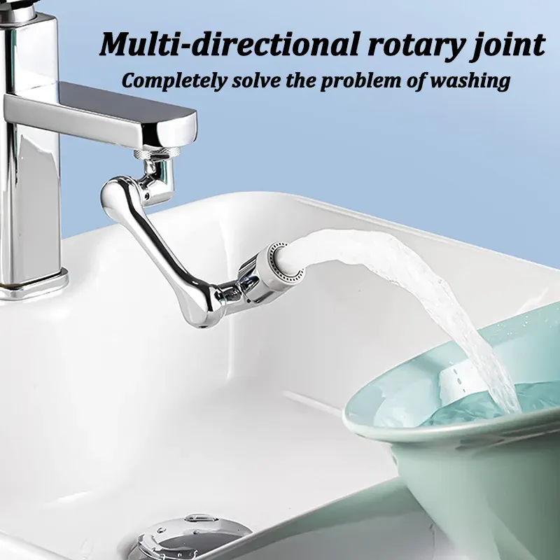 1080°Rotatable Faucet Aerator Bathroom Washbasin Tap Splash Filter Kitchen Faucet Extend Faucet Water Saving Bubbler Nozzle View Gallery - Pakistan