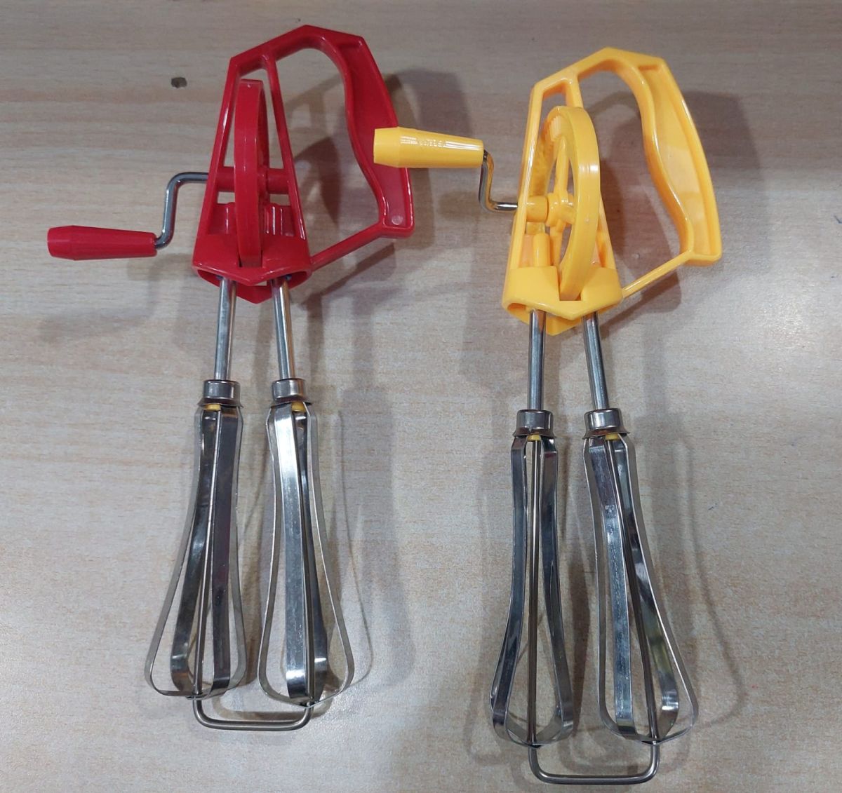 Cycle Beater, dough mixer cake kitchen stainless steel (random color ) View Gallery - Pakistan