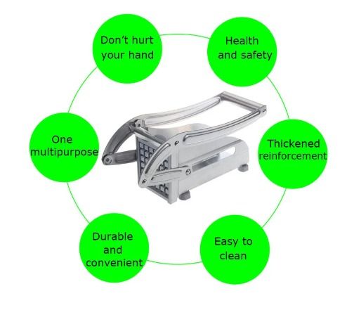 Stainless Steel French Fries Potato Cutter Double Blade High View Gallery - Pakistan