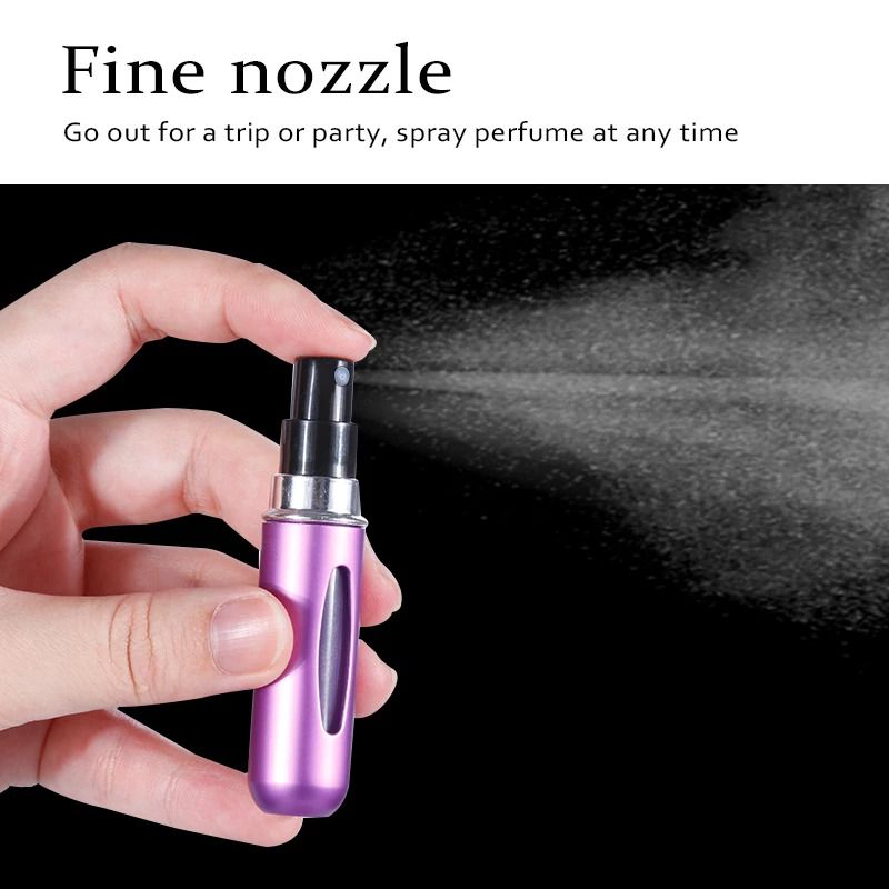 Portable Refillable Mini Perfume Atomizer Bottle (Random Color) View Gallery - Pakistan